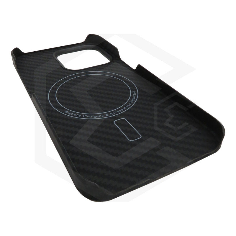 Funda Case De iPhone 13-14 Fibra De Carbono 100% Real