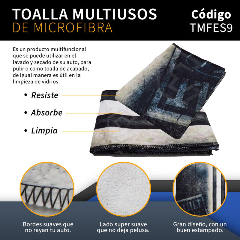 Toalla De Microfibra Para Auto O Camioneta Ford Built 55x40