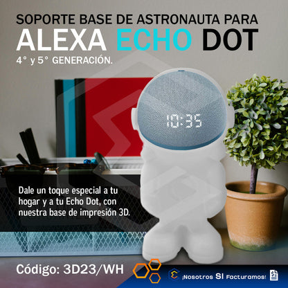 Soporte Base Alexa Echo Dot 4ta 5ta Generación Astronauta 3d