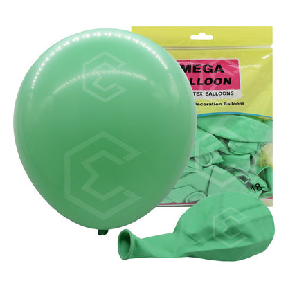 Bolsa 25 Globos Verde Limón Brilloso #18 Fiesta Bodas Latex Verde Limón
