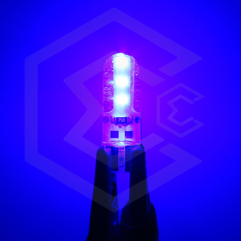 Kit 5 Pares Focos Led Cob Grande Pellizco T10 Silicon Auto