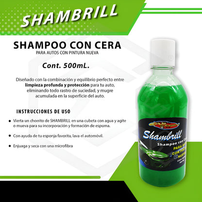 Shampoo Con Cera Pinturas Nuevas Limpieza Y Proteccion 500ml