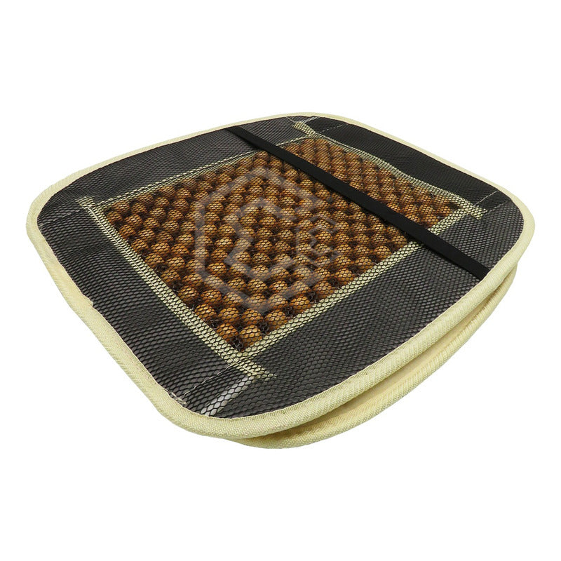 Respaldo Universal Asiento Bolitas De Madera Color A Elegir