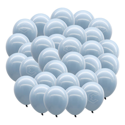 Bolsa 100 Globos Azul Cielo Brillosos #10 Fiesta Bodas Latex Azul Cielo