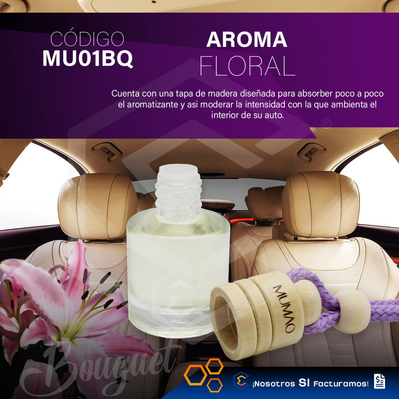 12 Aromatizante Colgante Botella 8ml Auto Casa Ambient Mumao