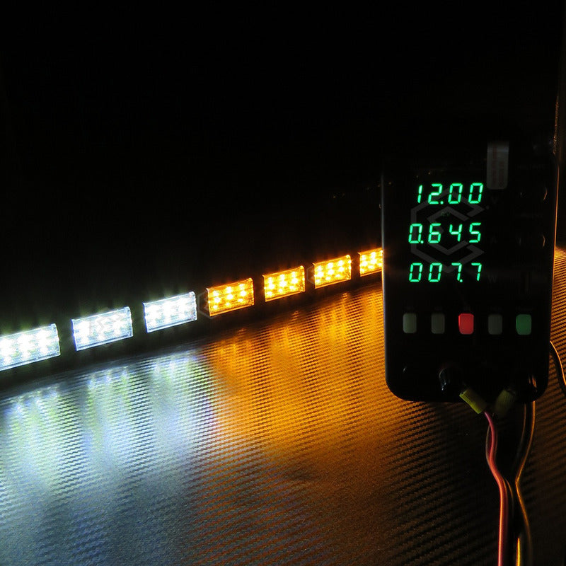 Barra 324 Led 19 Funciones 18 Módulos Bicolor Estrobo 12-24v