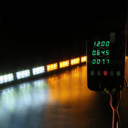 Barra 324 Led 19 Funciones 18 Módulos Bicolor Estrobo 12-24v