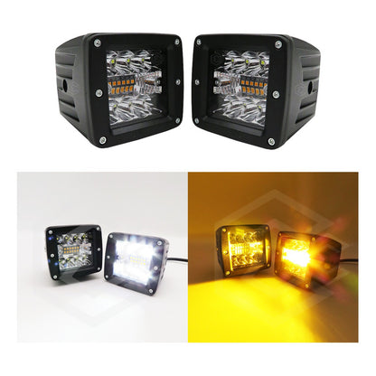 Faros 14 Led Auto Moto 5 Funciones 11000lm Bicolor 12-24v