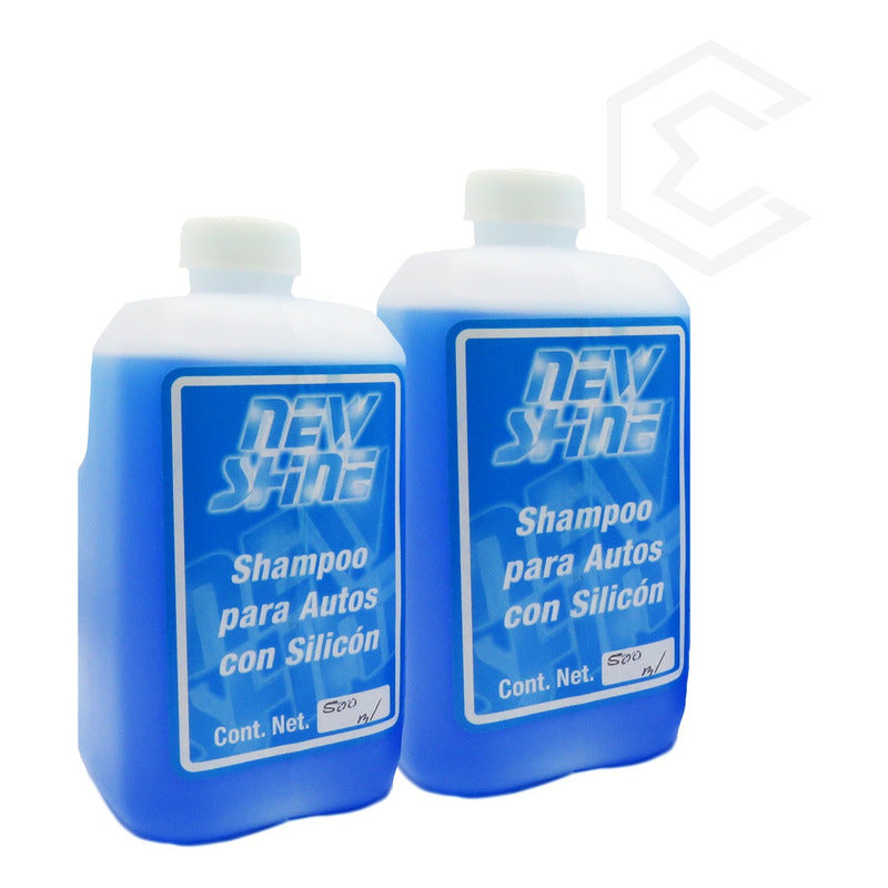 2 Shampoo Para Autos Con Silicon Excelente Brillo 500ml