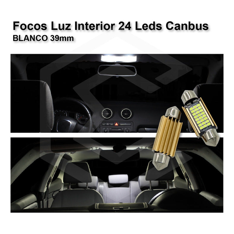 Par De Focos Luz Interior 27 Leds Canbus 31mm 36mm 39mm 41mm
