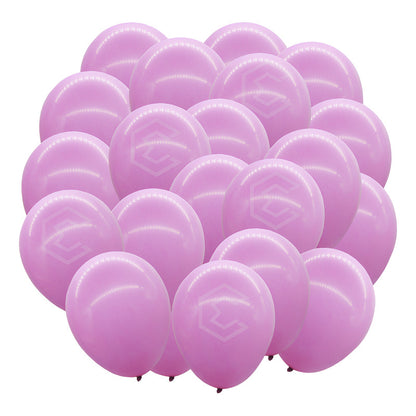 Bolsa 25 Globos Lila Brillo #18 Adornos Fiestas Bodas Latex Lila