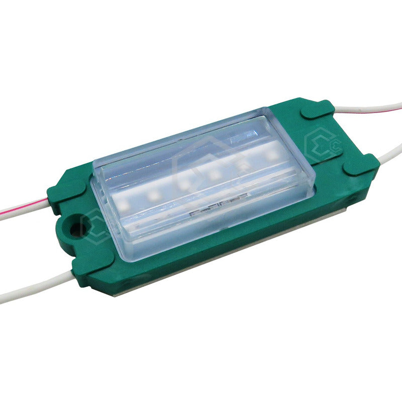 10 Módulo Rect 6led Mz-65 Alta Intensidad Color A Elegir 12v