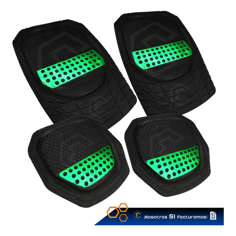 Tapete Tipo Charola Uso Rudo Auto Camioneta Juego 4 Piezas