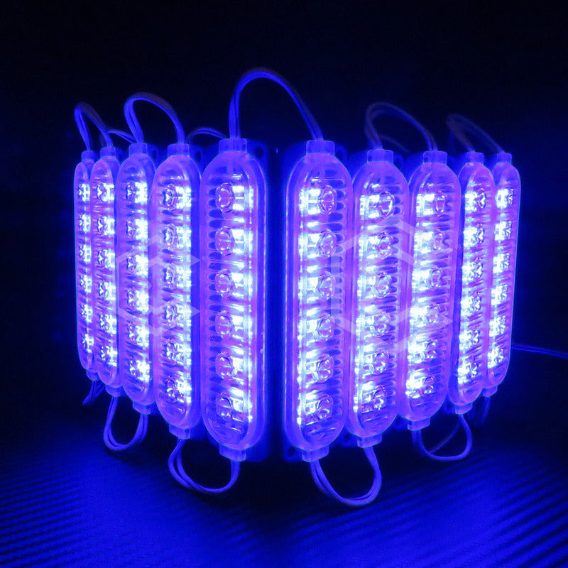 20 Módulos 6 Led Acrilico Alta Intensidad Color A Elegir 12v