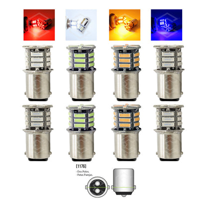 Par De Focos 21 Leds 1176 2 Polos Con Patas Parejas Fijo 12v