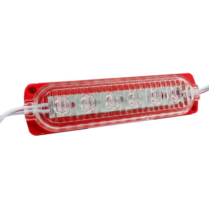 20 Módulos 6 Led Acrilico Alta Intensidad Color A Elegir 12v