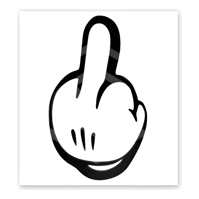 10 Calcomanía Mickey Mouse Dedo Sticker Vinil Auto 9cm X15cm