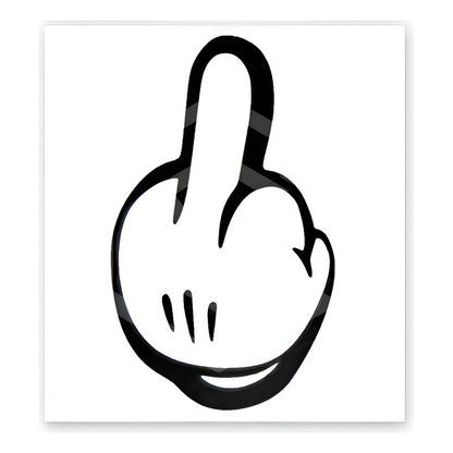 10 Calcomanía Mickey Mouse Dedo Sticker Vinil Auto 9cm X15cm