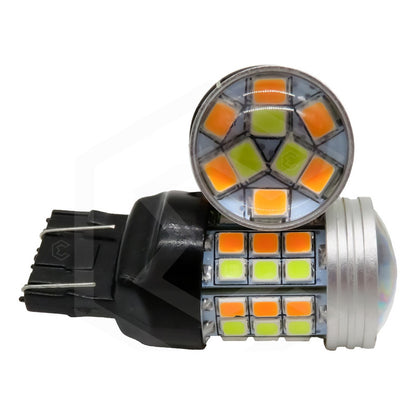 Dos Focos Led 1034 7443 1157 3157 T20 Canbus Dual Color 12vt