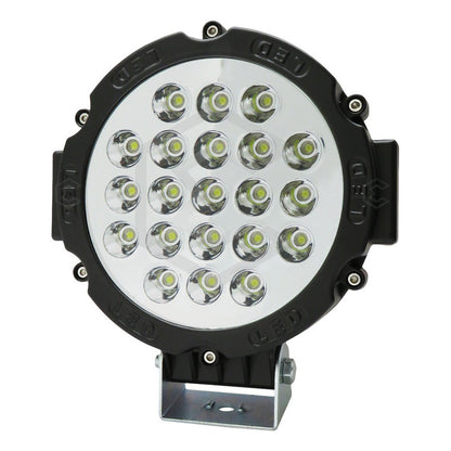 Faro Cree Redondo Universal 21 Led Blanco/ambar Fijo 7'' 24v