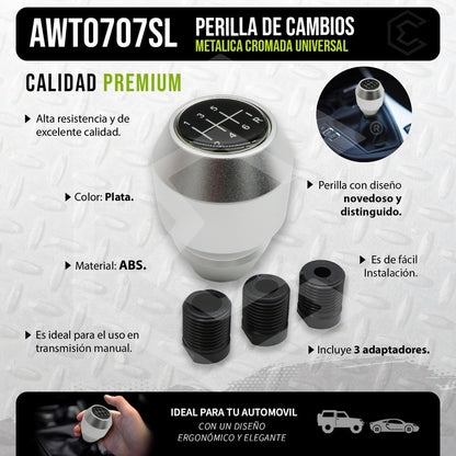 Perilla Pomo Palanca De Cambios Universal 6 Velocidades