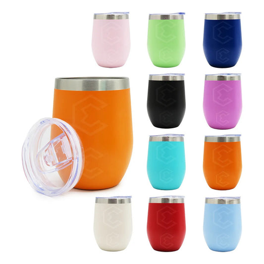 Termo Vaso Whiskero Personalizado Nombre O Logo Láser 12oz Naranja