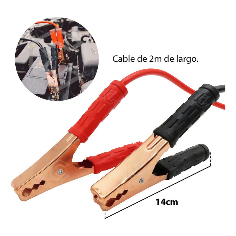 Juego De Cables Pasa Corriente Universal Reforzados 600amp