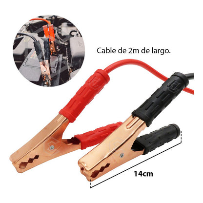 Juego De Cables Pasa Corriente Universal Reforzados 600amp