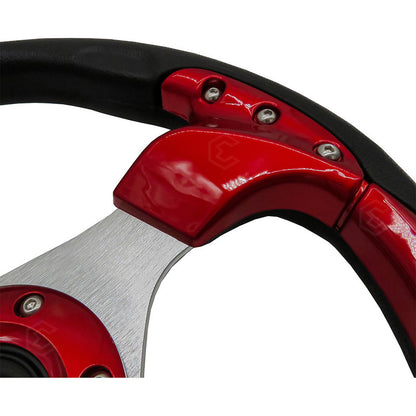 Volante Deportivo Universal De Metal Con 9 Pernos 320mm