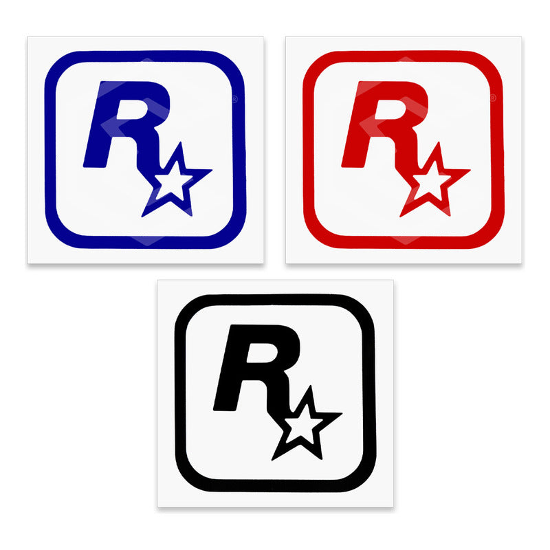Calcomanía Rockstar Gta Sticker Vinil Auto Moto 9.5cm X9.5cm
