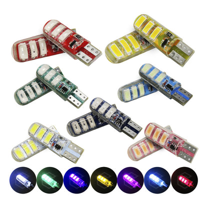 Par De Focos De Pellizco 6 Leds Smd T10 Gel Luz Estrobo 12v