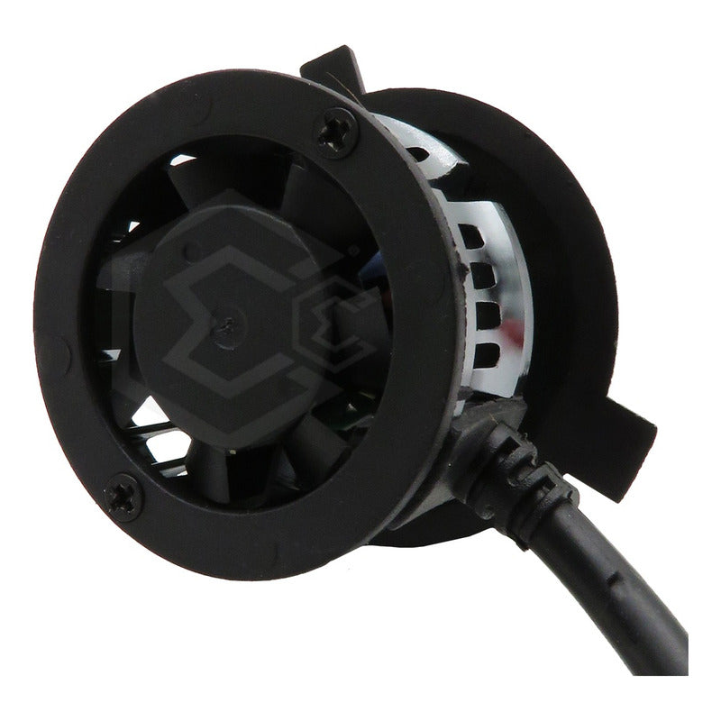 Kit Focos 9005 Led Cob 10 Caras Con Ventilador Luz Alta 360° 9005