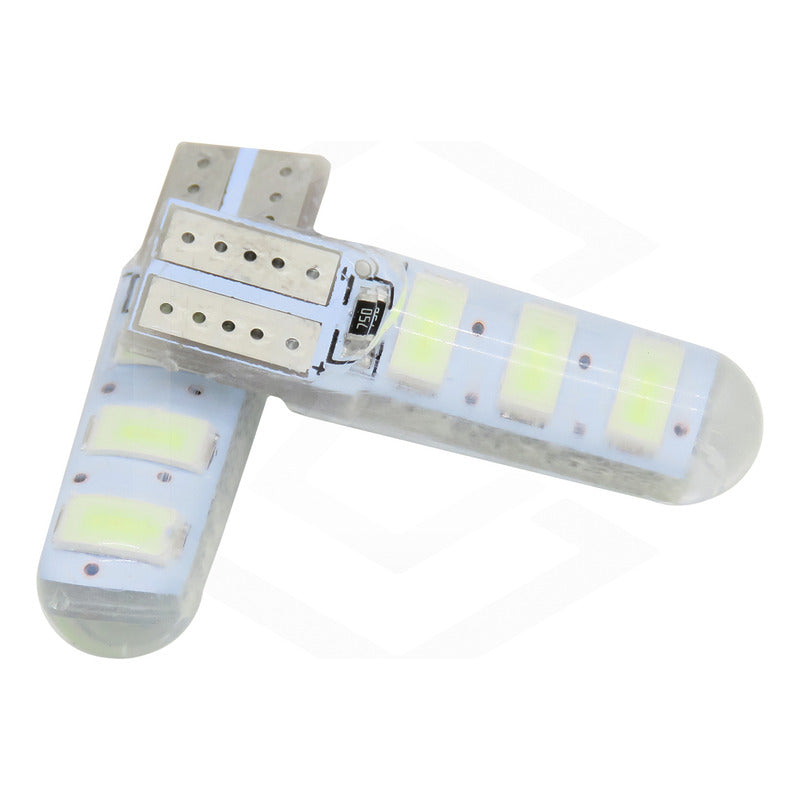 Kit De 10 Focos De Pellizco T10 6 Gel Leds Smd Alta Potencia