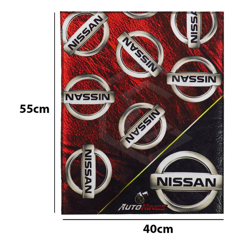 Toalla D Microfibra Para Auto Logos Nissan Tsuru March 55x40
