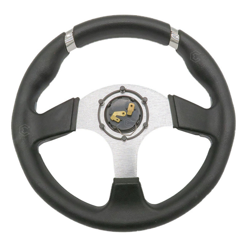 Volante Deportivo Universal De Metal Con Agarre En Cromo