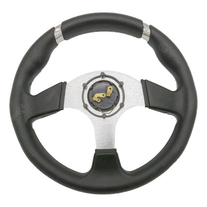 Volante Deportivo Universal De Metal Con Agarre En Cromo