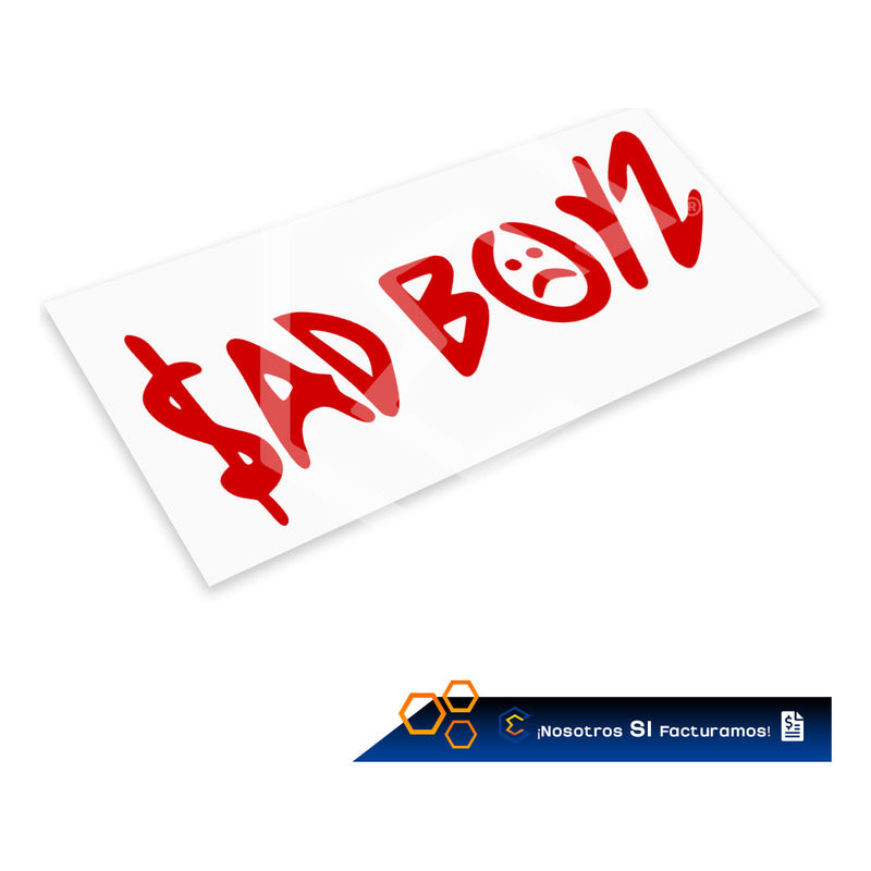 2 Calcomanía Sad Boyz Juniorh Sticker Vinil Auto Moto 25x8cm