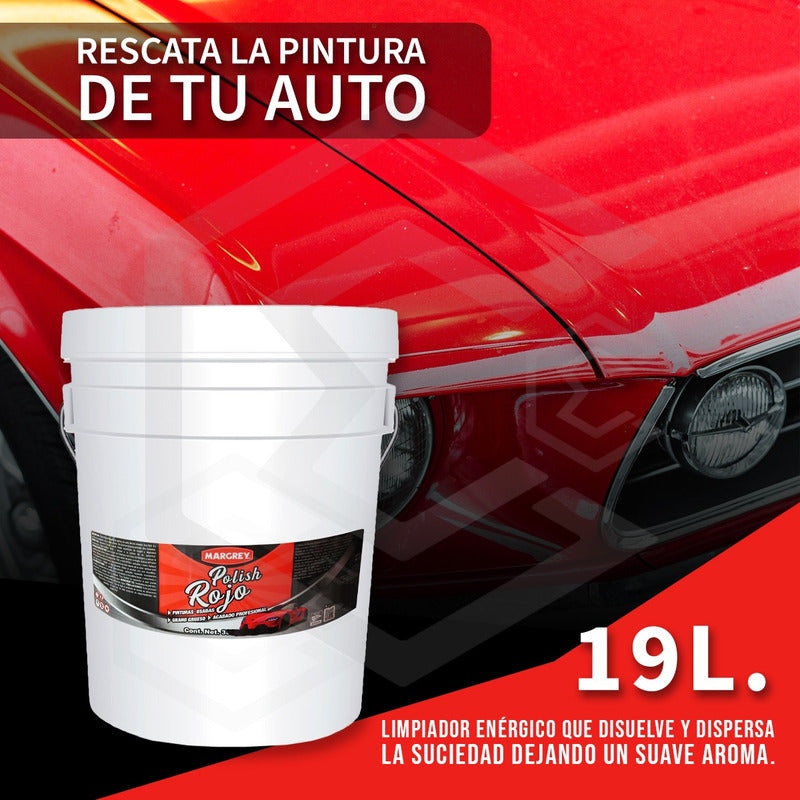 Cubeta Polish 19lt Blanco,rojo,rosa Alto Brillo A Elegir