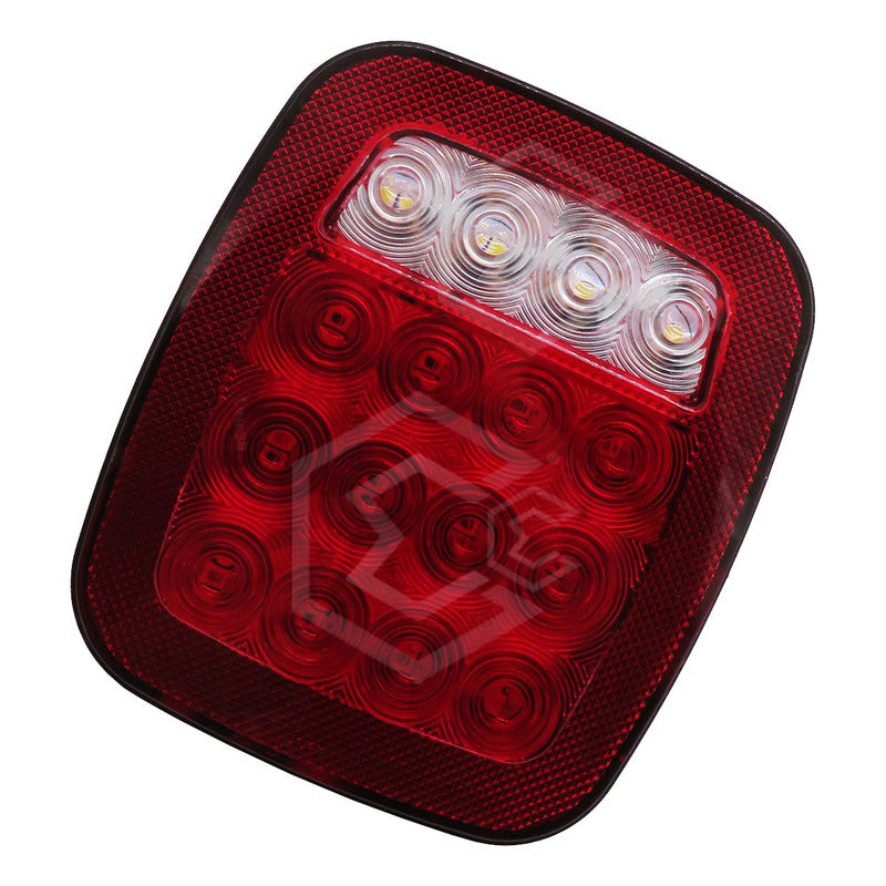 2 Plafón Calavera Tipo Jeep Slim 16 Led Multifunción 12-24v