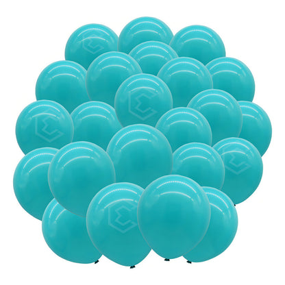 Bolsa 25 Globos Azul Cielo Brillosos #18 Fiestas Bodas Latex Color Agua