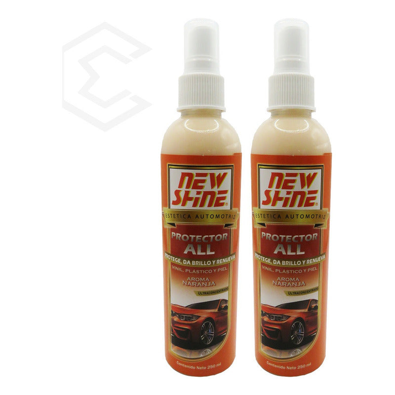 2 Protector All Brillo Renueva Vinil Plastico Piel Aromas