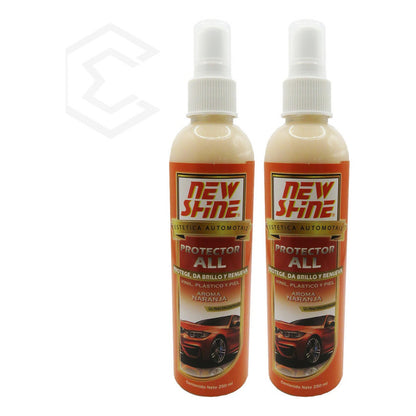 2 Protector All Brillo Renueva Vinil Plastico Piel Aromas