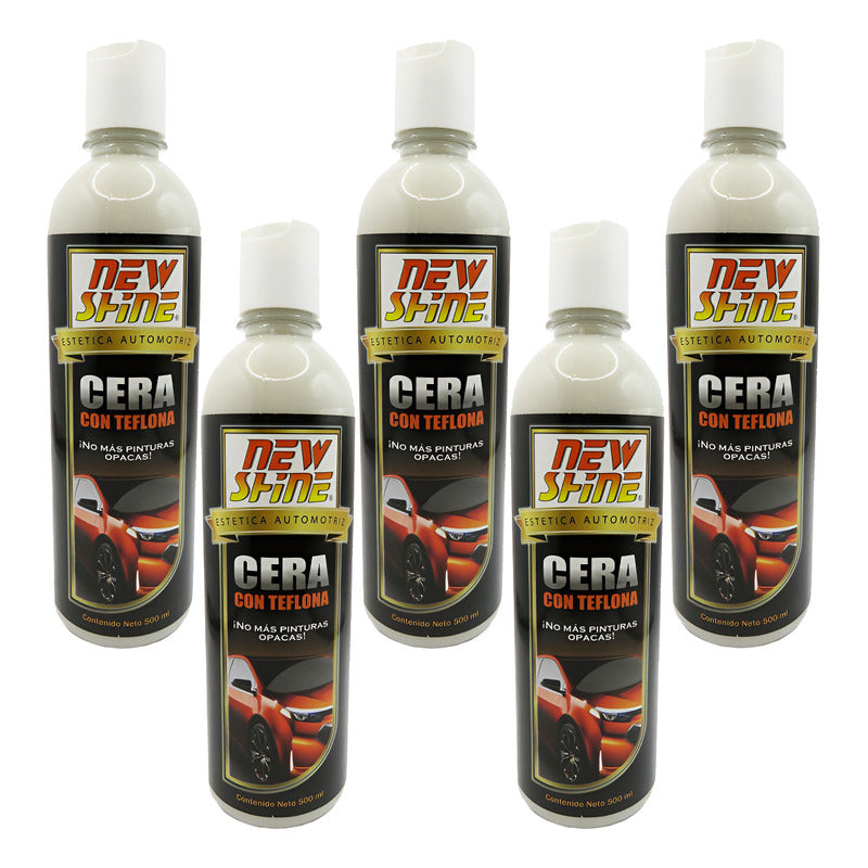 5 Cera Con Teflona No Mas Pinturas Opacas Brillo Duradero