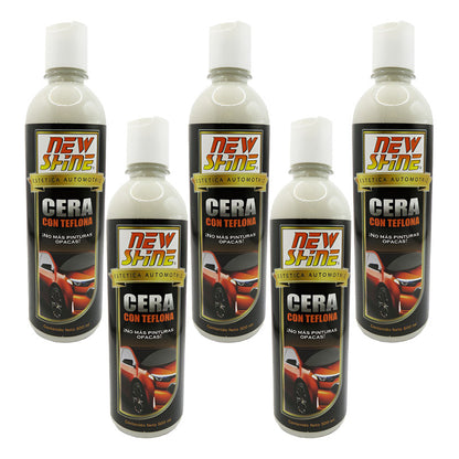 5 Cera Con Teflona No Mas Pinturas Opacas Brillo Duradero