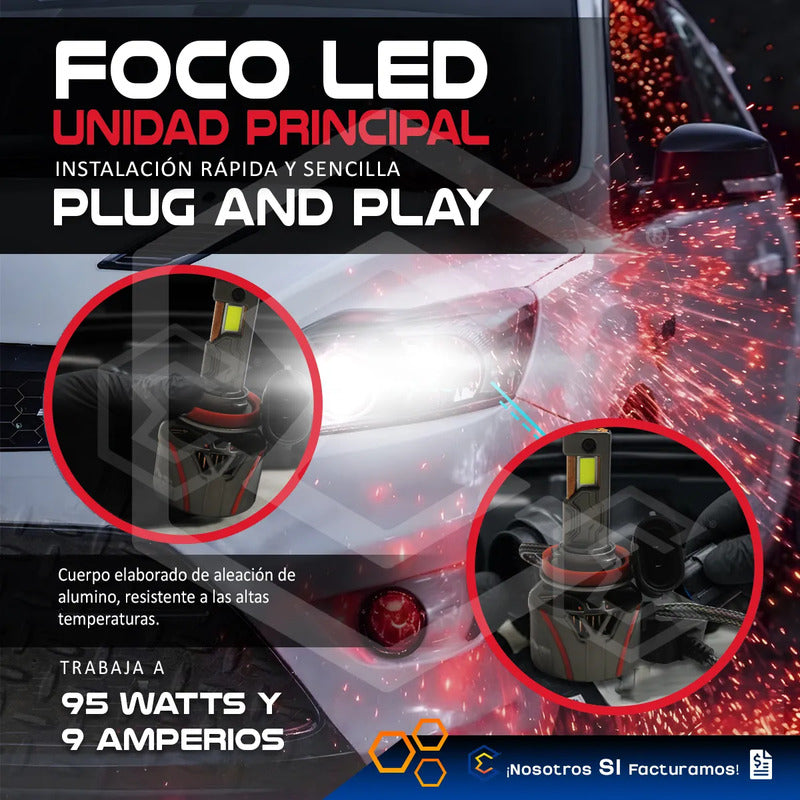 2 Focos 30 Leds H11 Ventilador Alta O Baja 36000lm 95w 9-36v H11