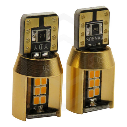Kit De 10 Focos De Pellizco T10 18 Leds Canbus Aluminio 12v