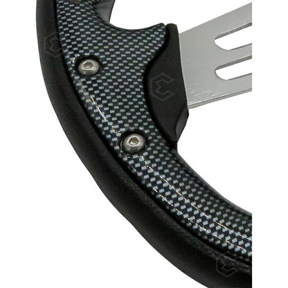 Volante Deportivo Universal De Metal Brazos Con Ranuras