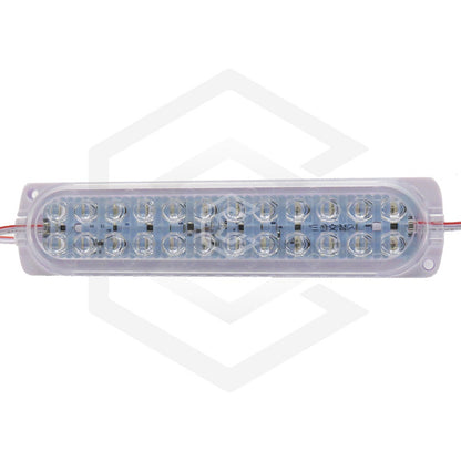 10 Modulo 24 Led Ovalado Multiuso Doble Jumbo Rgb 2 Funcion Rgb
