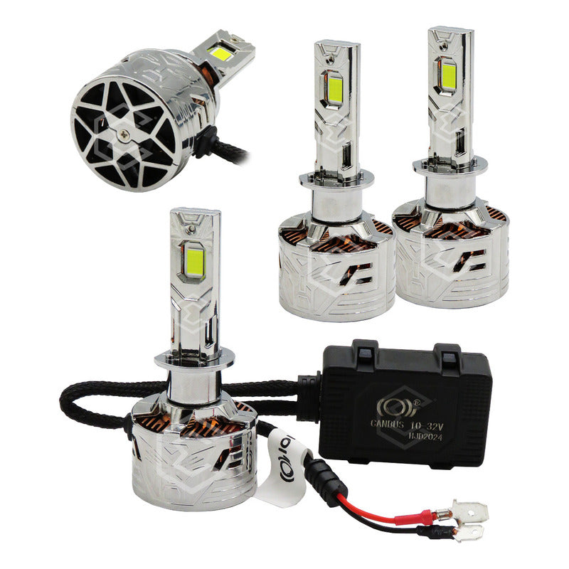 Kit 2 Focos H1 24 Led Csp Nitrogeno Zinc Alta Baja 20,000lm H1