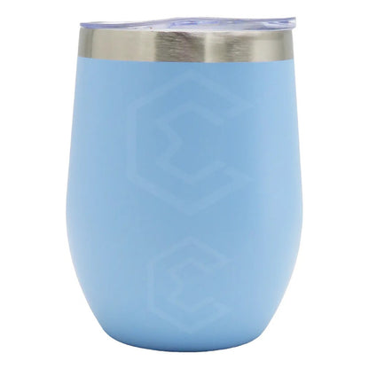 Termo Vaso Whiskero Personalizado Nombre O Logo Láser 12oz Azul Pastel